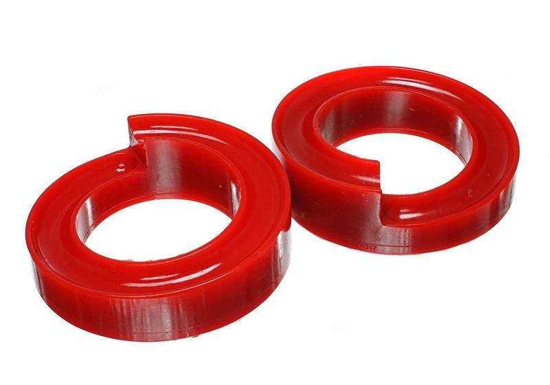 Ford F-250 SD Coil Spring Insulator - Front - Energy Suspension - Performance Polyurethane - Red - `05-`07